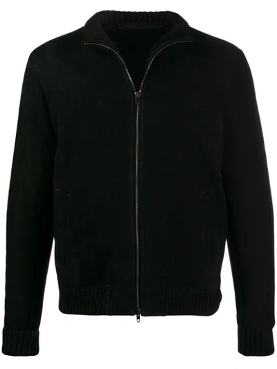 Salvatore Santoro Calf Leather Jacket In Black