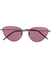 Saint Laurent Cat-eye Frame Sunglasses In Pink