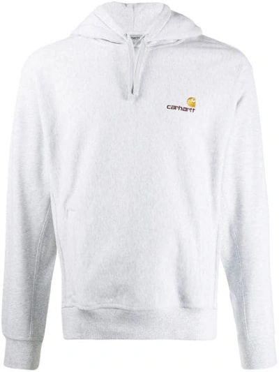 Carhartt Branded Hoodie In Grey