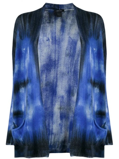 Avant Toi Tie-dye Effect Cardigan In Blue