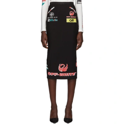 Off-white Ssense Exclusive Black Multi-logo Sporty Skirt