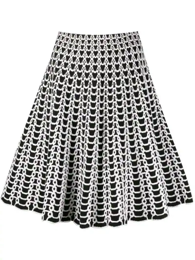 Antonino Valenti Woven Skirt In Black/white