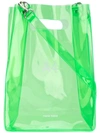 Nana-nana Transparent Tote Bag In Green