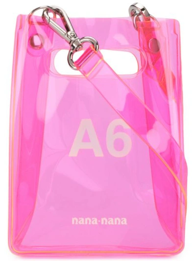 Nana-nana Mini A6 Tote Bag In Pink