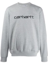 Carhartt Branded Sweatshirt In Grey