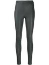 Helmut Lang Slim Fit Leggings In Grey