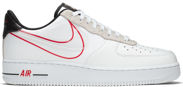 nike air force 1 script swoosh pack white