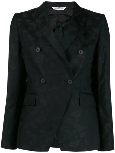 Tonello Fitted Double-breasted Blazer In Black