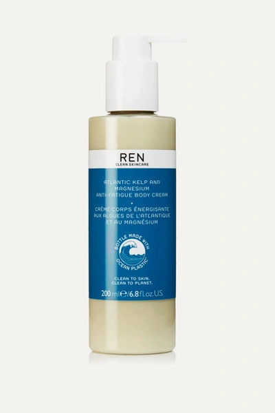 Ren Clean Skincare + Net Sustain Atlantic Kelp And Magnesium Anti-fatigue Body Cream, 200ml In Colorless