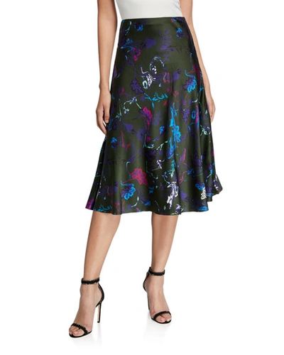 Tanya Taylor Margaux Printed Skirt In Green Pattern