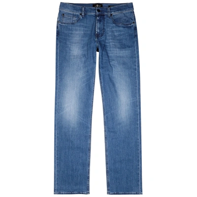 7 For All Mankind Standard Luxe Performance Straight-leg Jeans In Panama