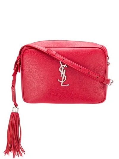Saint Laurent Mou Crossbody Bag In Red