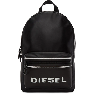 Diesel Black Asporty Este Backpack In H1532 Blkwh