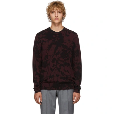 Etro Burgundy Floral Sweater In 0300 Red
