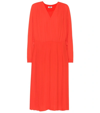 Kenzo Women's Pleated A-line Dress In Coral