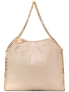 Stella Mccartney Falabella Fold-over Tote Bag In Medium Beige