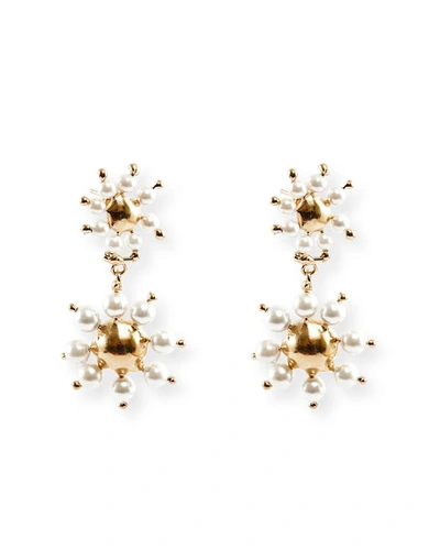 Rosantica Daisy Double-drop Earrings In Gold