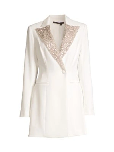 JAY GODFREY Ace Sequin Lapel Tuxedo Dress 
