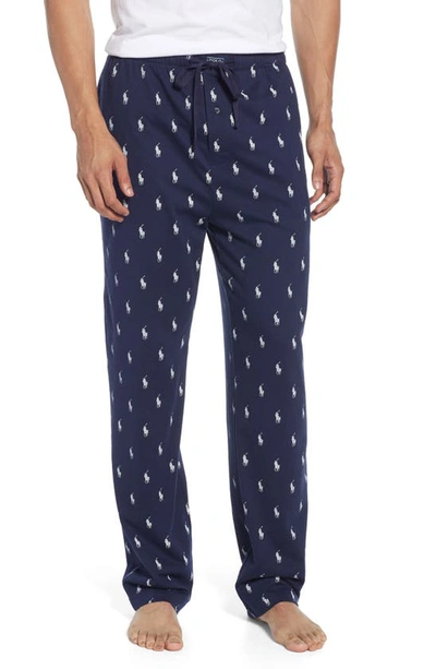 Polo Ralph Lauren Aopp Pajama Pants In Cruise Navy