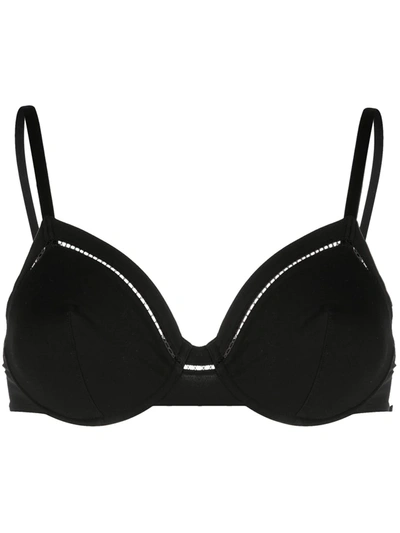 Eres Souvent Stretch-cotton Jersey Underwired Soft-cup Bra In Black