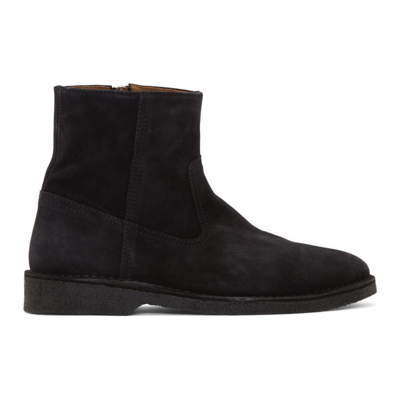 Isabel Marant Claine Suede Boots In Black