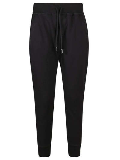 Dsquared2 Drawstring Stretch-fit Track Trousers In Black