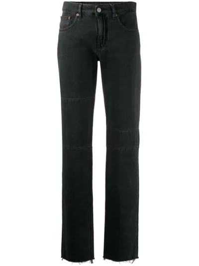 Mm6 Maison Margiela Straight-leg Jeans In Black