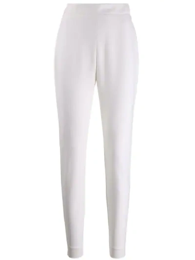 Balmain Slim Fit Tailored Trousers In White
