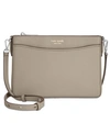 Kate Spade Margaux Medium Convertible Crossbody Bag In True Taupe/gold