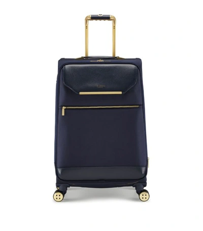 Ted Baker Medium Navy Albany Spinner Suitcase (71cm)