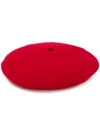 Celine Knitted Beret Hat In Red