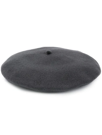 Celine Knitted Beret Hat In Grey