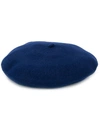 Celine Knitted Beret Hat In Blue