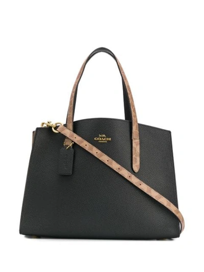 Coach Charlie Carryall Tote In Black