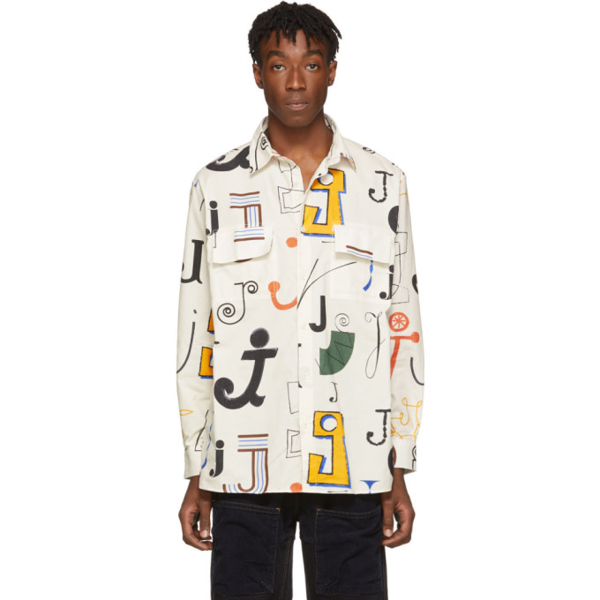 Jacquemus Printed Cotton Velvet Shirt In 2405c Multicolor J | ModeSens