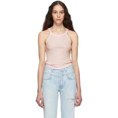 Re/done Ribbed Cotton-jersey Tank