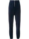 Juicy Couture Velvet Track Pants In Blue
