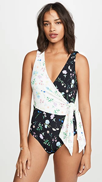 Paper London Copacabana One Piece In Go With The Flower White