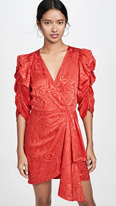 Ronny Kobo Amara Dress In Red