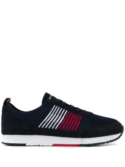Tommy Hilfiger Mesh Lace-up Sneakers In Blue