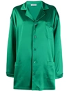 Balenciaga Pyjama Pocket Shirt In 3640 Green