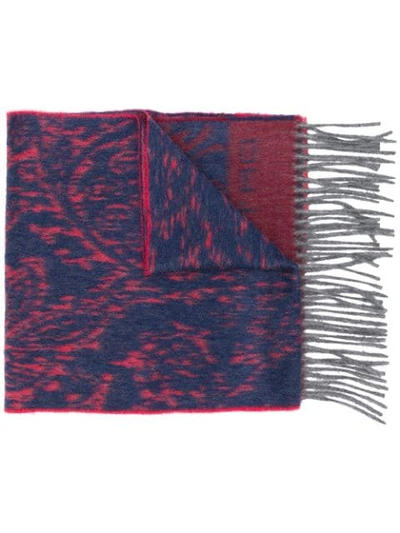 Etro Paisley Pattern Scarf In 0600 Blue