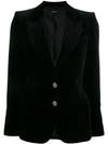 Tom Ford Velvet Two-button Blazer In Black