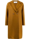 Harris Wharf London Double-breasted Coat In 442 Brown