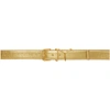 Y/project Metallic Gold Leather Belt In S10 Gold