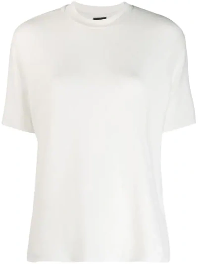 Thom Krom Short-sleeve Fitted T-shirt In White