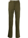 Incotex Slim Fit Chinos In Green