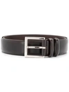 Orciani Polished Buckle Belt In Brown