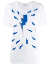P.a.r.o.s.h Lightning Bolt T-shirt In White