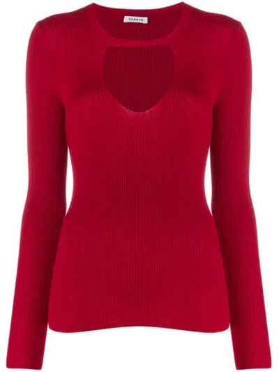 P.a.r.o.s.h Ribbed Jumper In Red